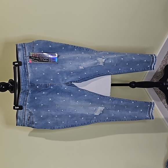 Coco + Carmen Jeans Coco Carmen Star Embroidered Skinny Jeans